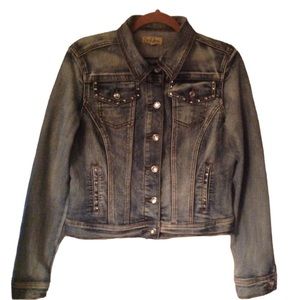 Earl Embellished Denim Jacket Sz. M